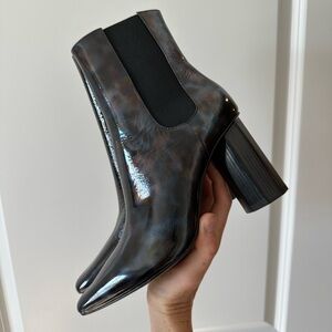 Donald Pliner Iridescent Patent Boots | 5